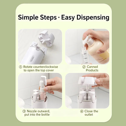 TravelFlow™ 4-in-1 Toiletry Dispenser